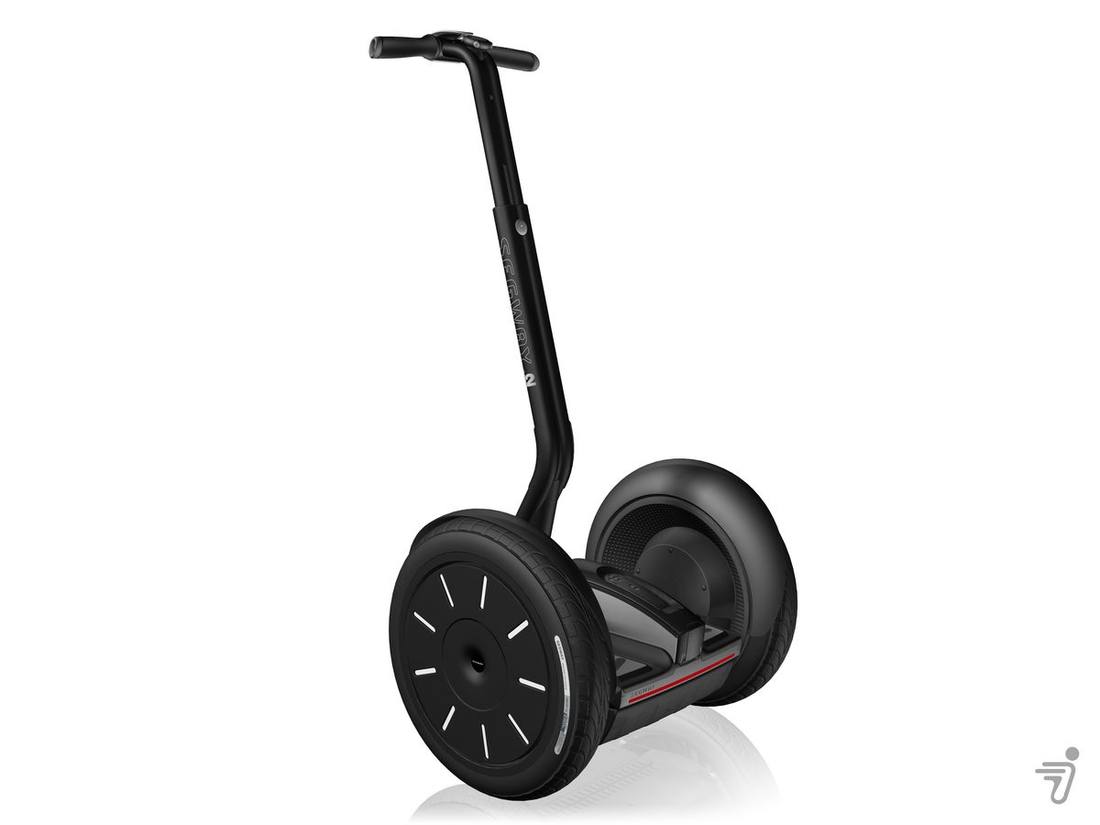 Detalhe do Segway i2 usado na ronda patrimonial