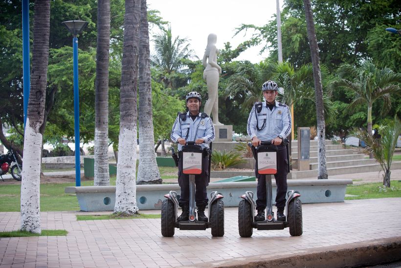 Segway X2 em terreno irregular