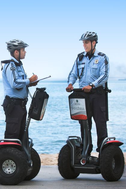 Dupla em ronda com o Segway X2